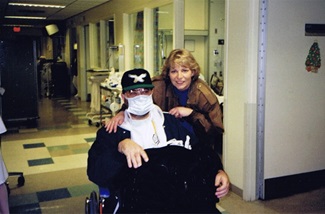 Mike Before Surgery shot, in wheelchair